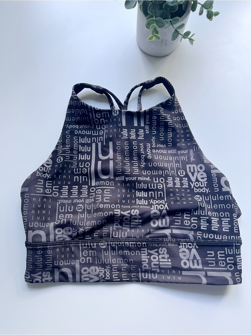 Lululemon Energy High-Neck Longline Bra *Medium Support, B–D Cups Ombré Size 6